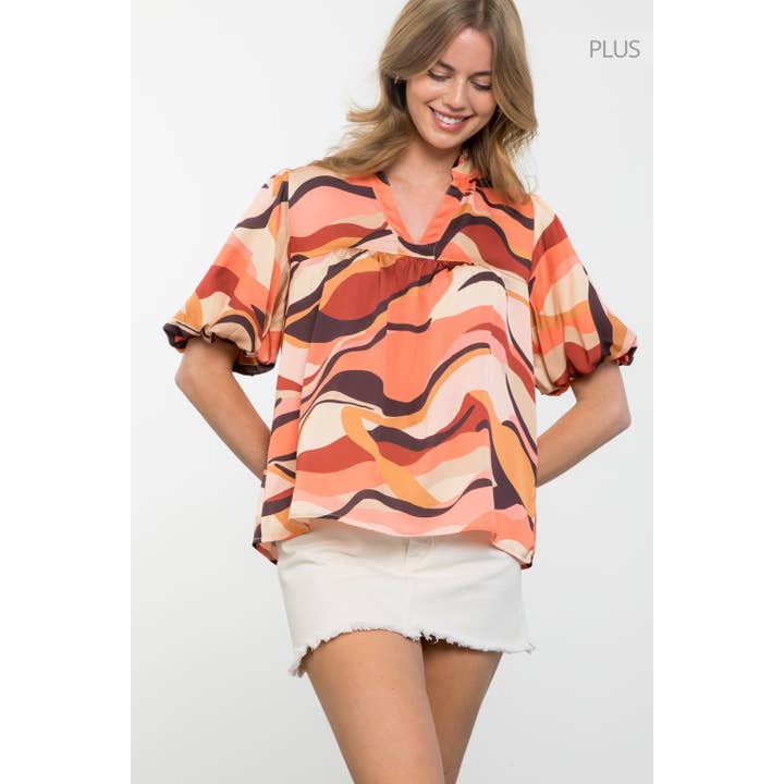 /Size XL/ Print Top for wholesale by THML