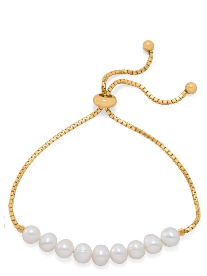 K18 Guld Multi Pearl Armbånd for engroshandel hos Stephen Oliver