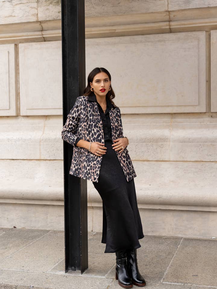 Leopard jacket V266 for wholesale on Faire0