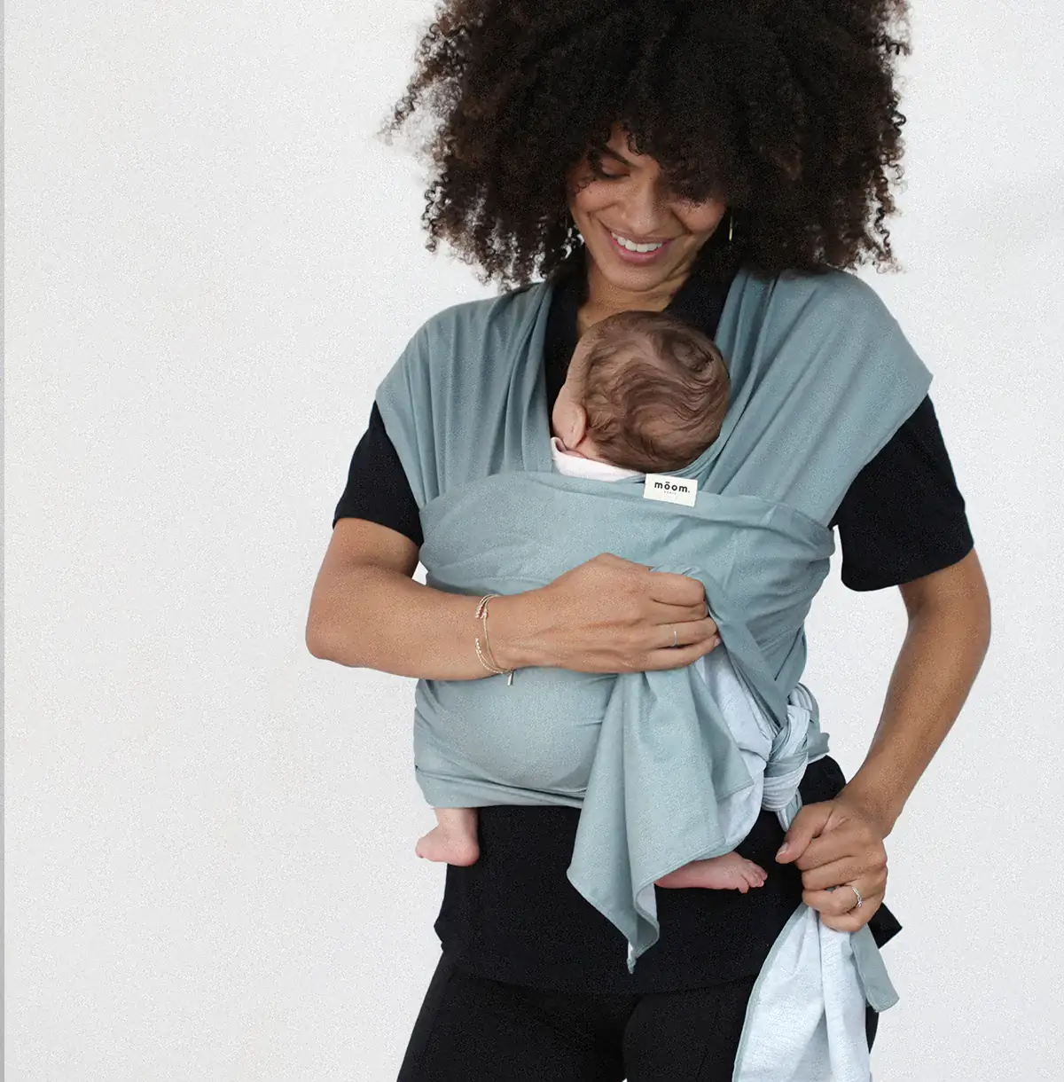 Moom Paris - Wholesale Baby Wrap/Sling - WrapExplorer ™ I Verdigris Baby sling0