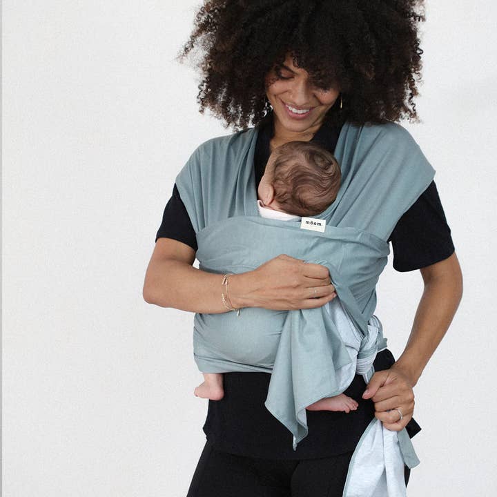 Moom Paris - Wholesale Baby Wrap/Sling - WrapExplorer ™ I Verdigris Baby sling