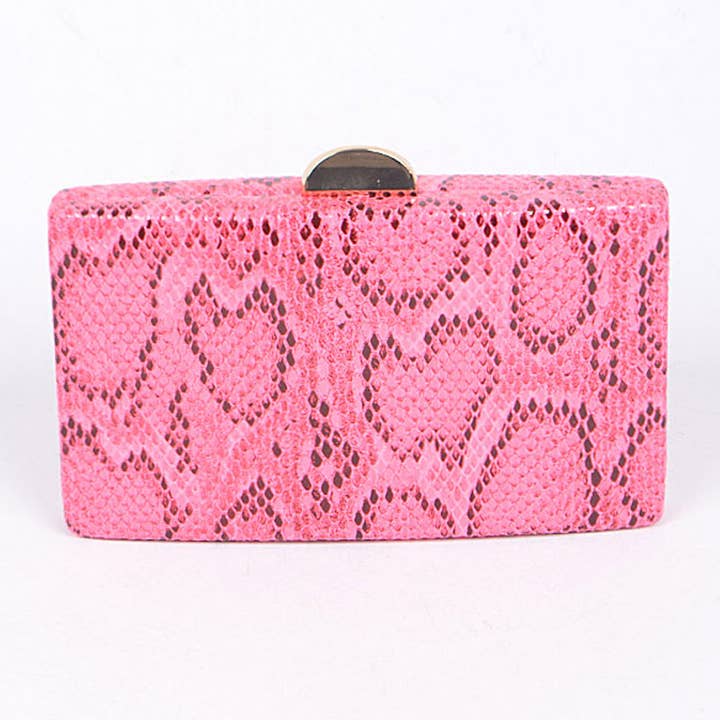 3AM BY H&D ACCESSORIES - Wholesale Clutch Bag - Women's - Snakeskin Clutch 629