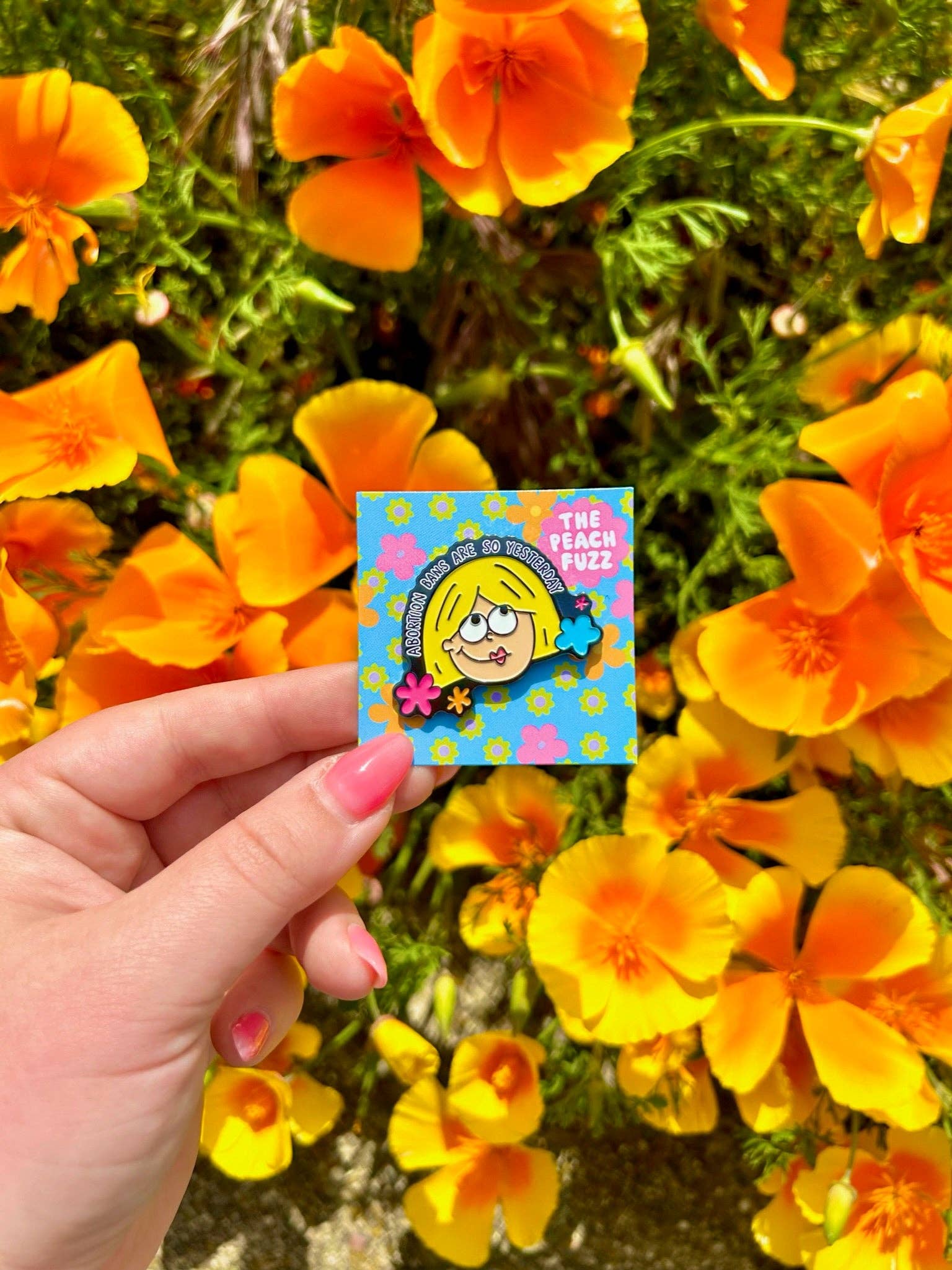 The Peach Fuzz - Wholesale Lapel Pin/Button - Abortion Bans Are So Yesterday Enamel Pin6