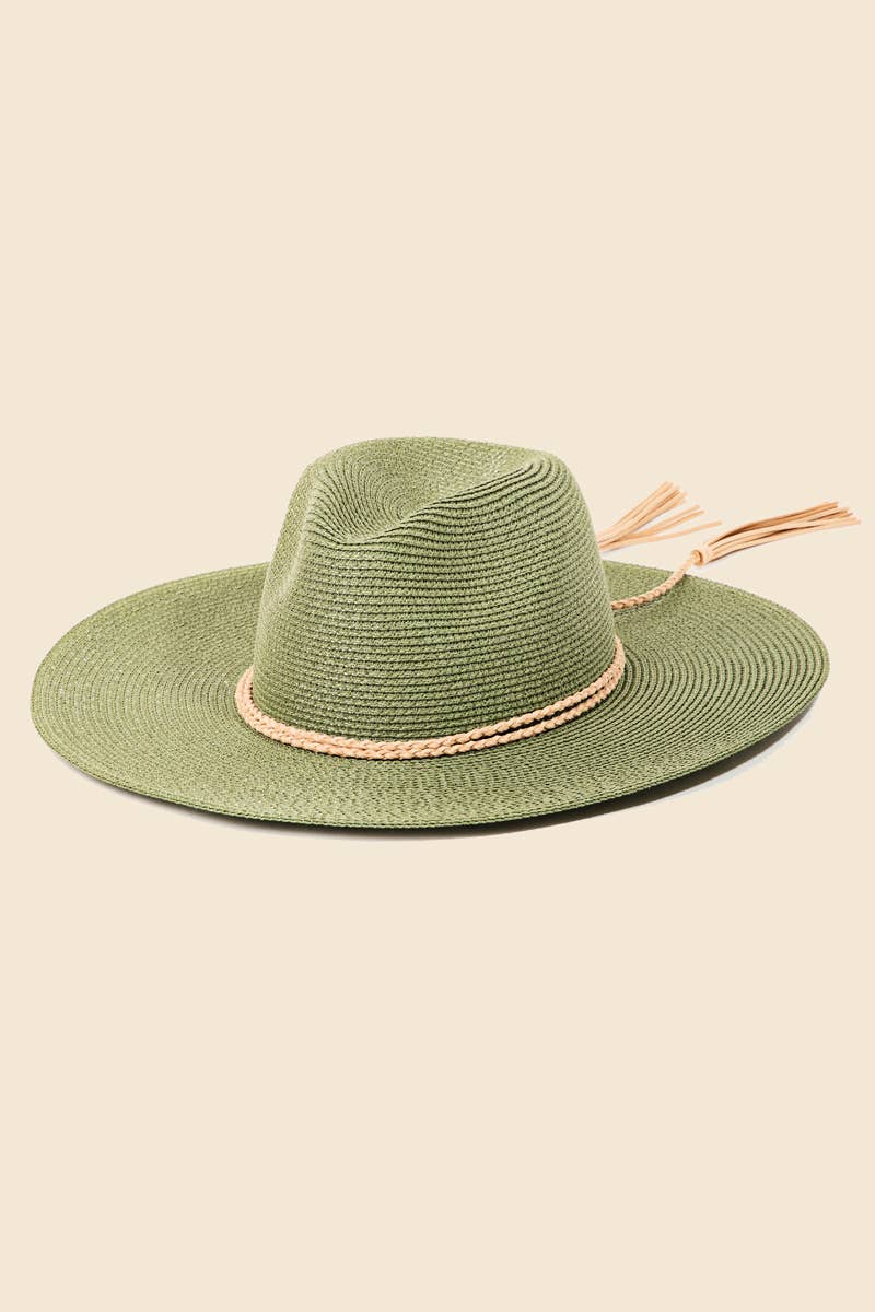 Anarchy Street - Vendita all'ingrosso Cappello di paglia - Donna - Cappello da sole con cinturino in corda intrecciata di paglia7