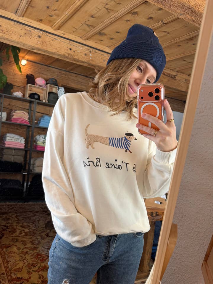 SUÉTER "JE T’AIME PARIS" (Teckel) para venta al por mayor de Woidladl