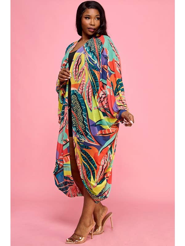 Namatt Design – wholesale Kimono – Women's – Regular Mesh Long Sleeve Kimono Cardigan