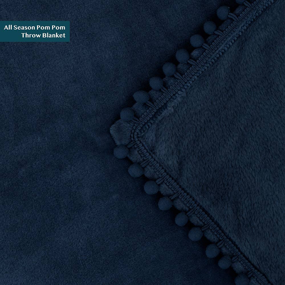 Pavilia – wholesale Prydnadsfilt – Filt med pompom-fransar87