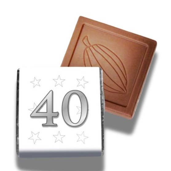 UK ONLY. 40th Birthday Neapolitans/Favours for wholesale by Hames Chocolates
