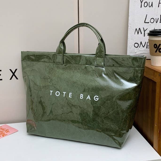 NARWEY INC - Wholesale Tote Bag - Women's - PVC Waterproof Tote Bag Durable Commuter Bag Shopping Tote13