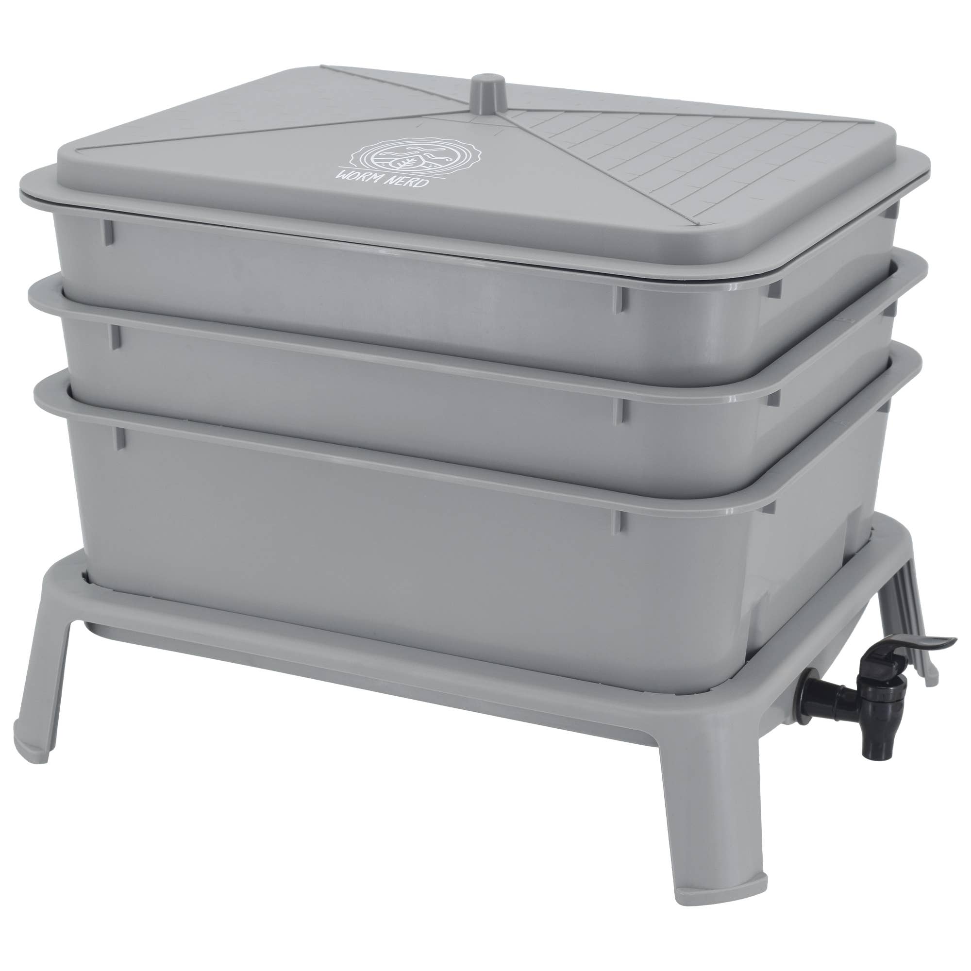 Arcadia Garden Products - Wholesale Outdoor Ornament/Decor - Jaylen Compost Bin - Gray2