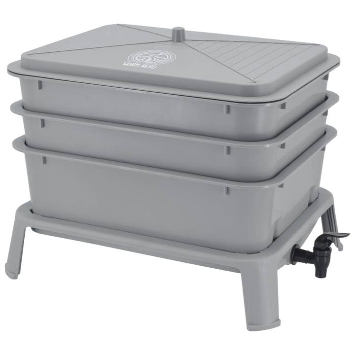 Arcadia Garden Products - Wholesale Outdoor Ornament/Decor - Jaylen Compost Bin - Gray2