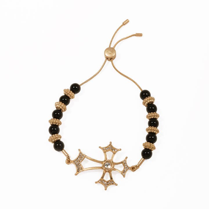 Bracciale dell'amicizia in oro «Gothic Revival» per la vendita all'ingrosso da parte di Bibi Bijoux