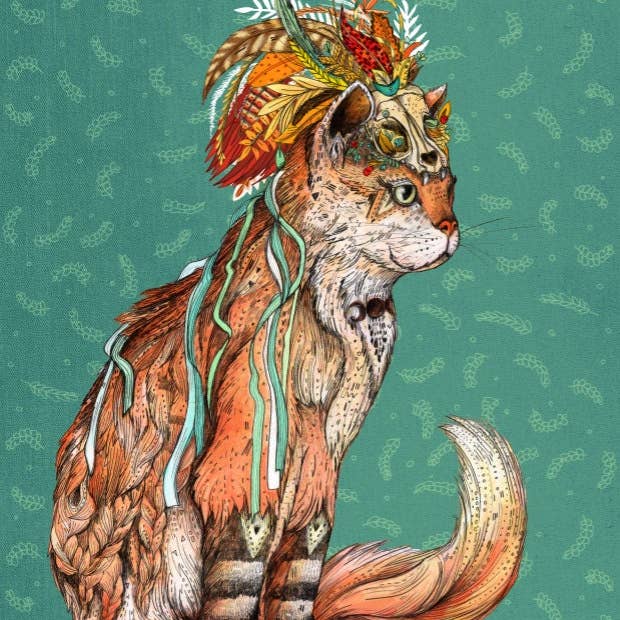 Marvel Witch Cat // Signed Print for wholesale by Sandra Dieckmann