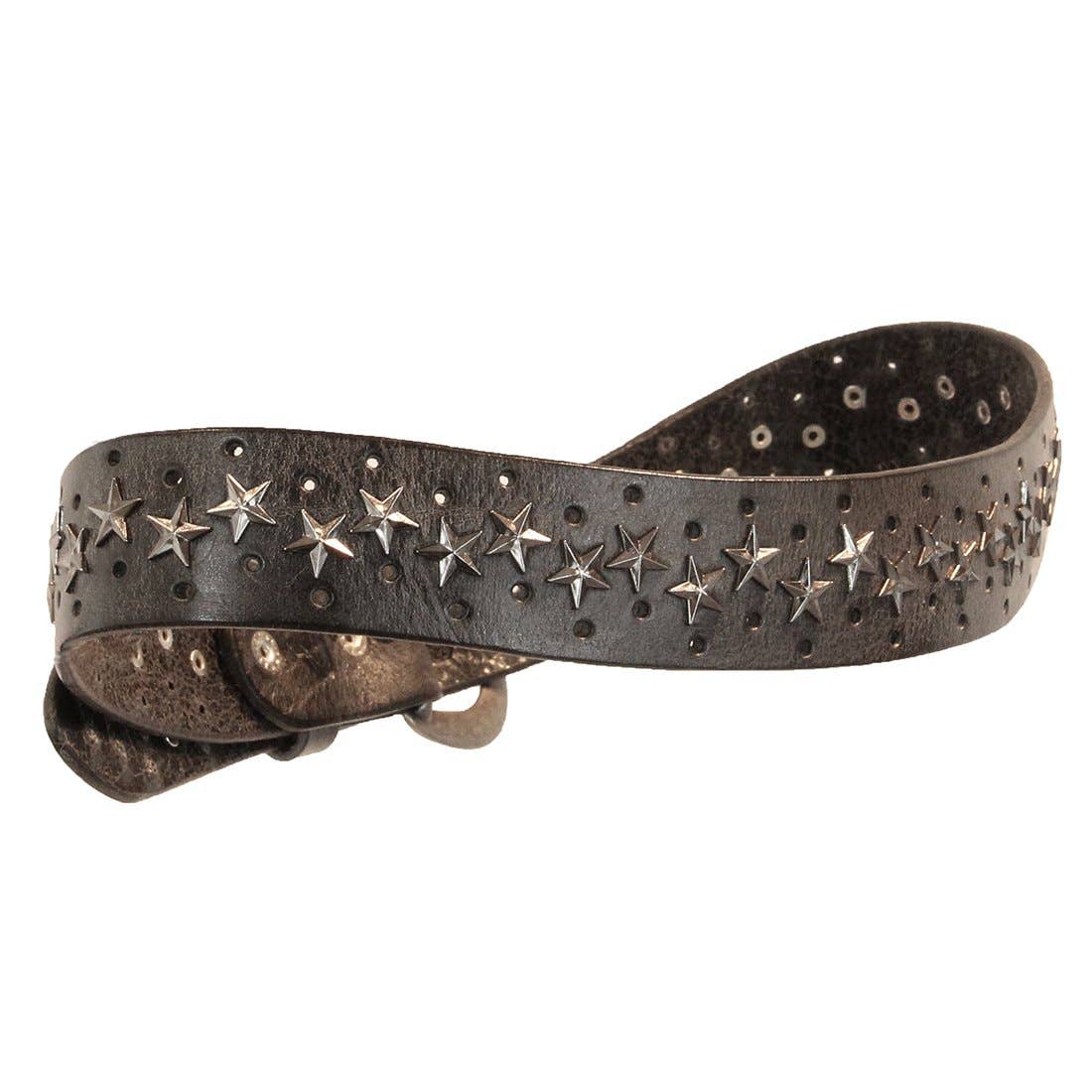 Embrazio - Wholesale Belt - Women's - STAR Curved Handmade Leather Belt1