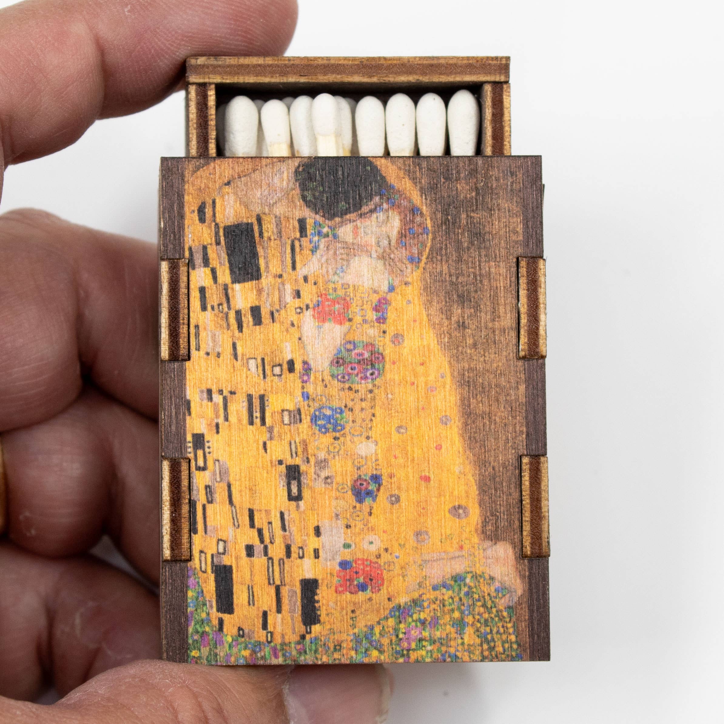 Most Amazing - Wholesale Matches - Wooden Matchbox • The Kiss Gustav Klimt Matches • Candle Acc2