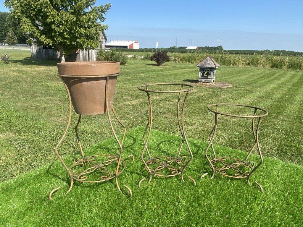 Garden Iron And More - Wholesale Plant Pot Stand - Iron Pot Holder or Gazing Ball Stand Various Sizes1