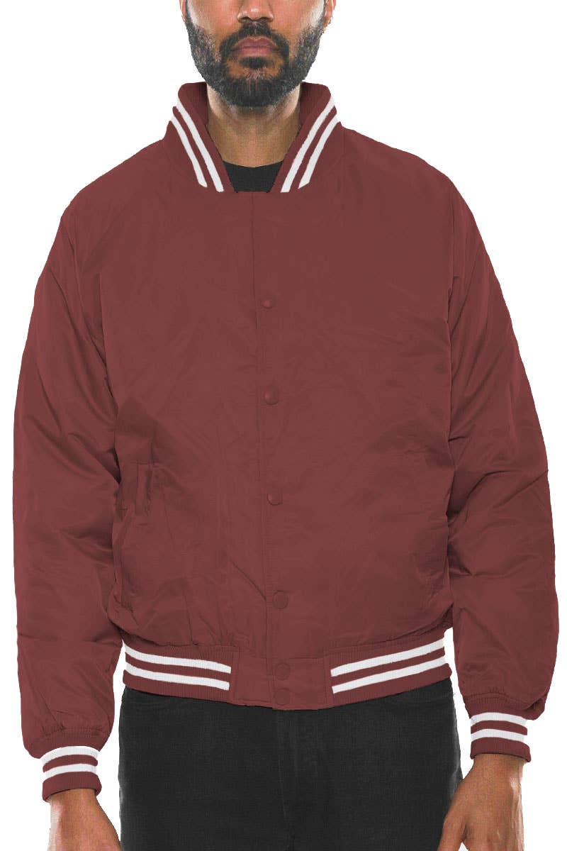 WEIV - Wholesale Windbreaker - Men's - Mens Polyester Varsity Windbreaker Jacket4