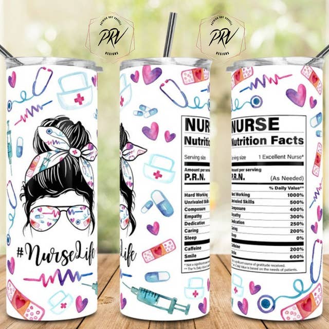 #nurselife Nutrition Sublimering Tumble för wholesale av PRV_DESIGNS