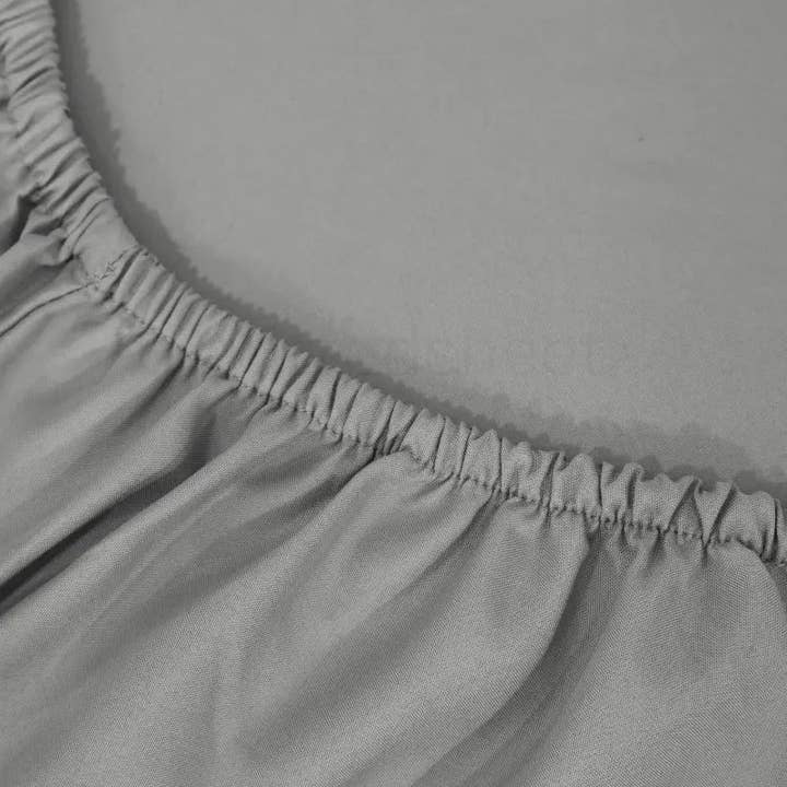 The Fitted Sheets – wholesale Fitted sheets – Grey Microfiber fitted sheet 10 Inches Deep 100% Polyester6