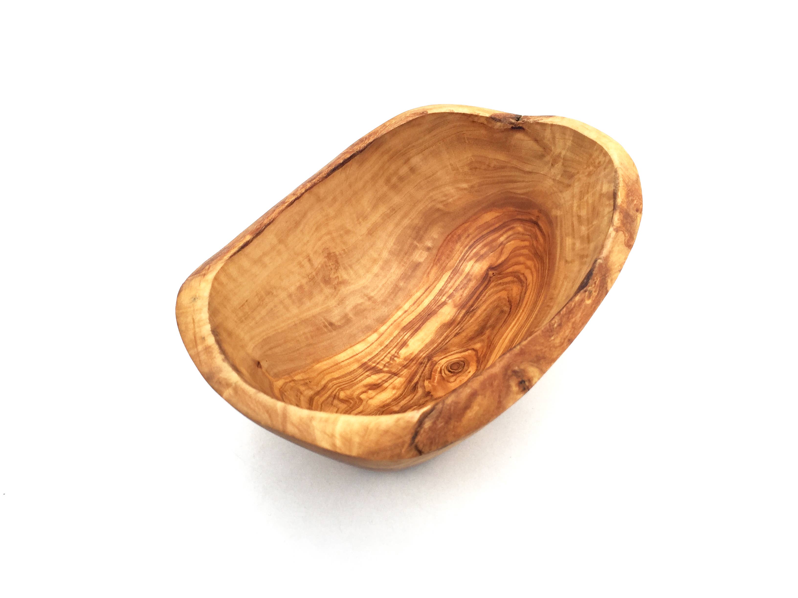 medina mood - Wholesale Bowl - Rustic oval bowl handmade from olive wood1