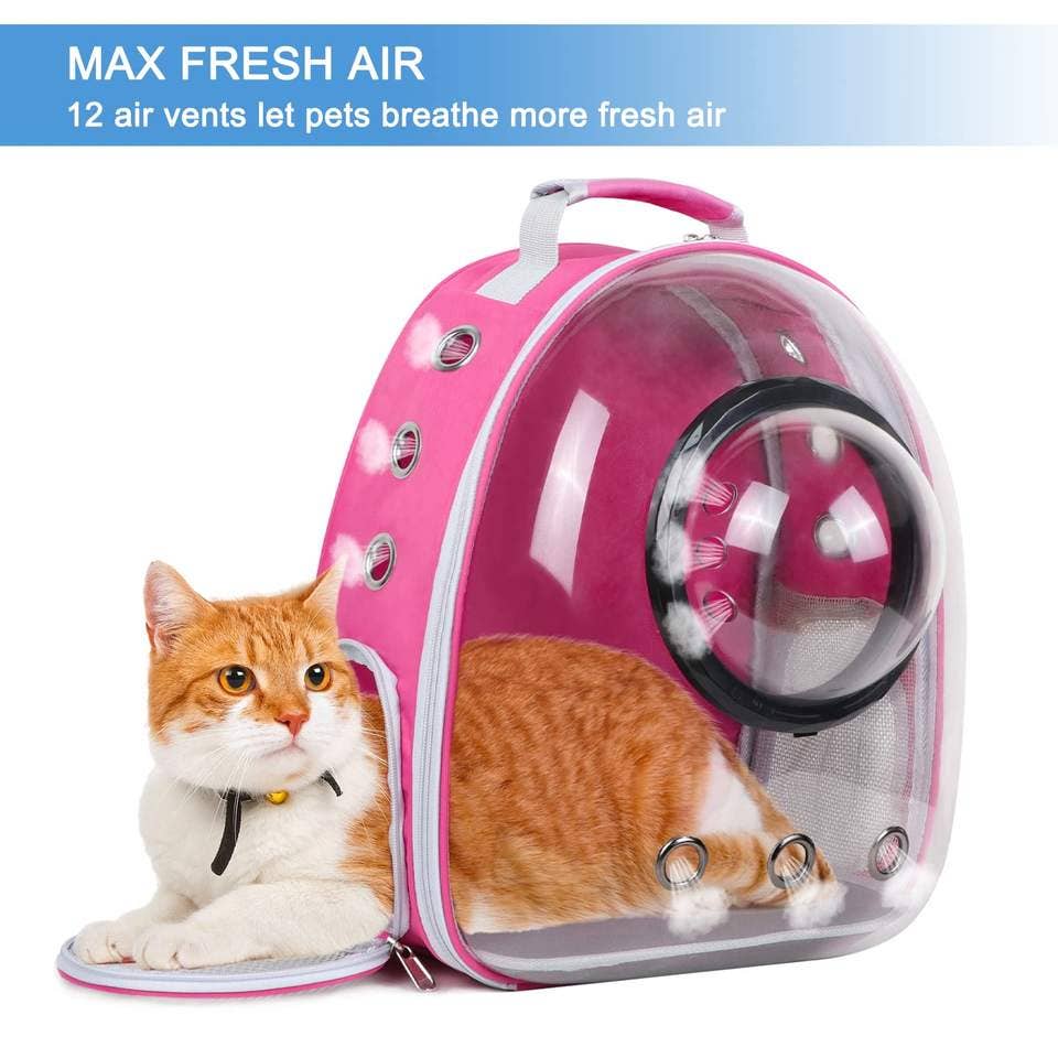 VIGOR – Caixa de transporte - Gato/Cão por atacado – Mochila Transportadora Espacial para Gatos com Bolha Transparente4