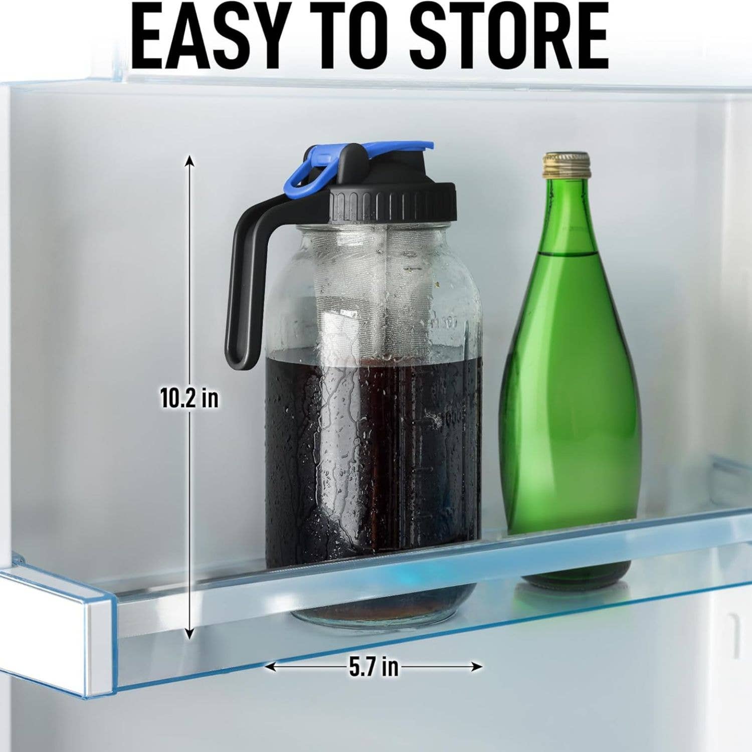 Zulay Kitchen – wholesale Coffee machine – Premium Cold Brew Coffee Maker - 64oz Mason Jar Pitcher15