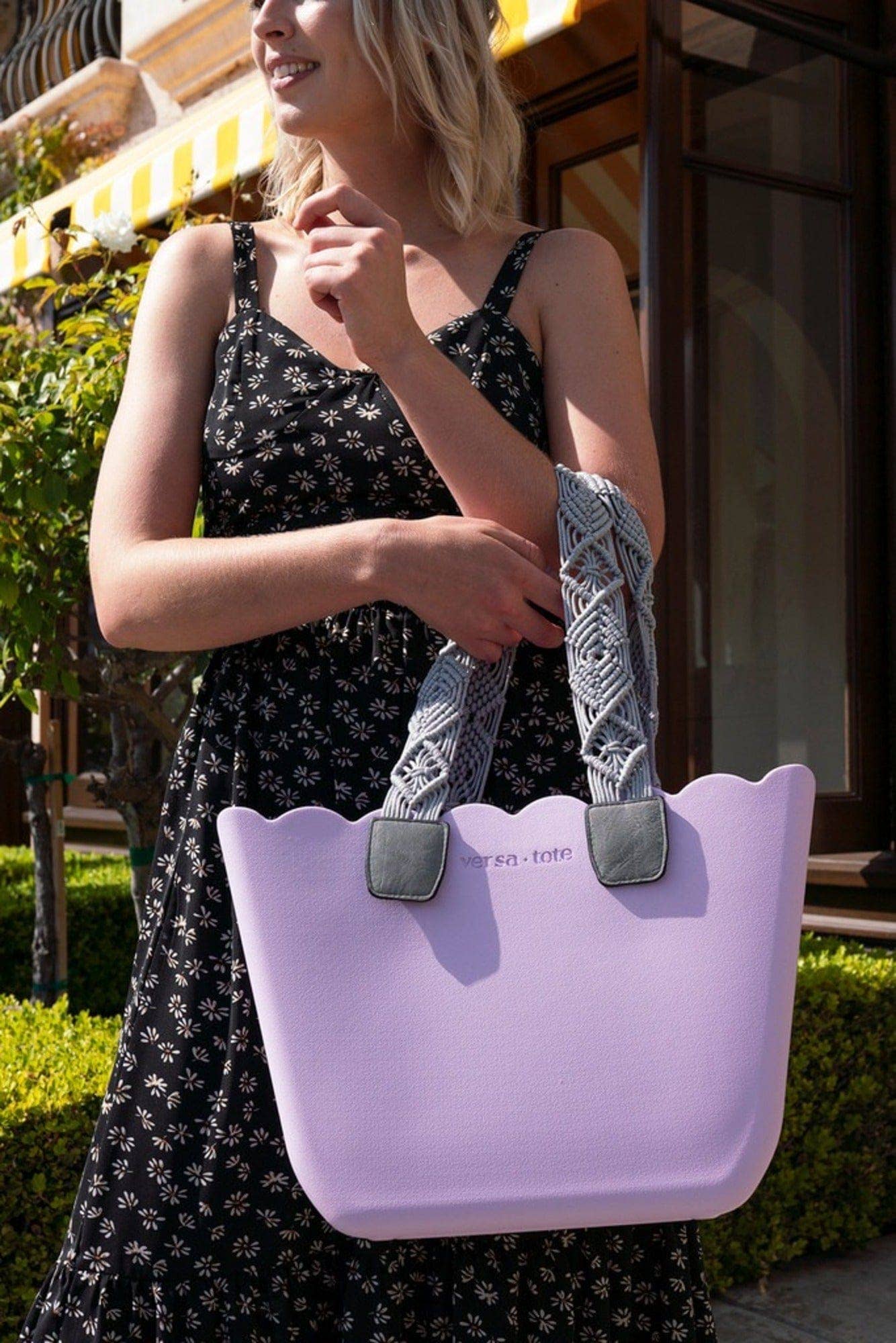 MiMi Wholesale - Wholesale Tote Bag - Women's - V2335 Rose Scalloped Versa Tote w/ Interchangeable Straps7