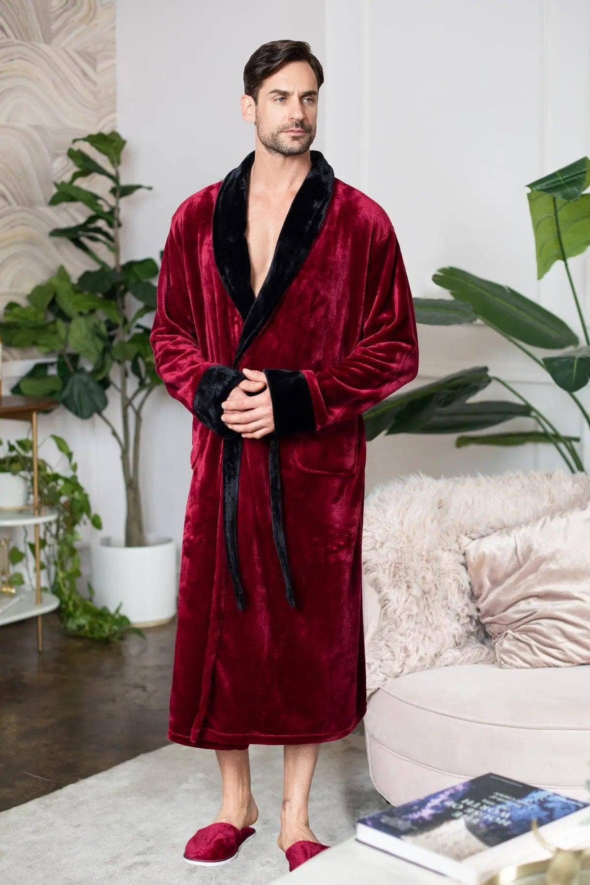 Lotus Linen - Wholesale Robe - Men's - Cozy Mens Plush Robes – Built for Comfort, Designed to Last3
