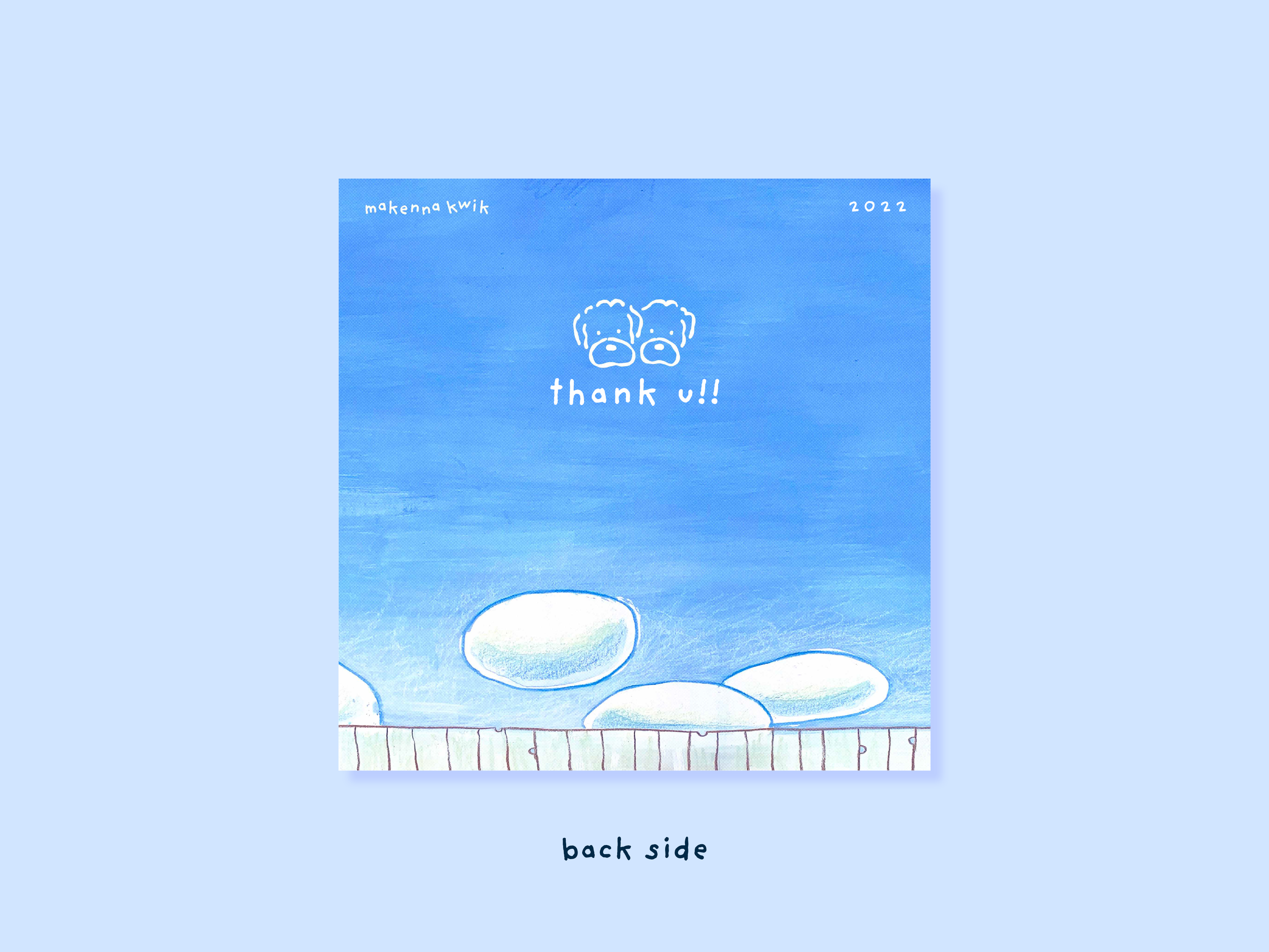 Makenna Kwik - Wholesale Art Print - Neighbor Cat Mini Square Art Print2