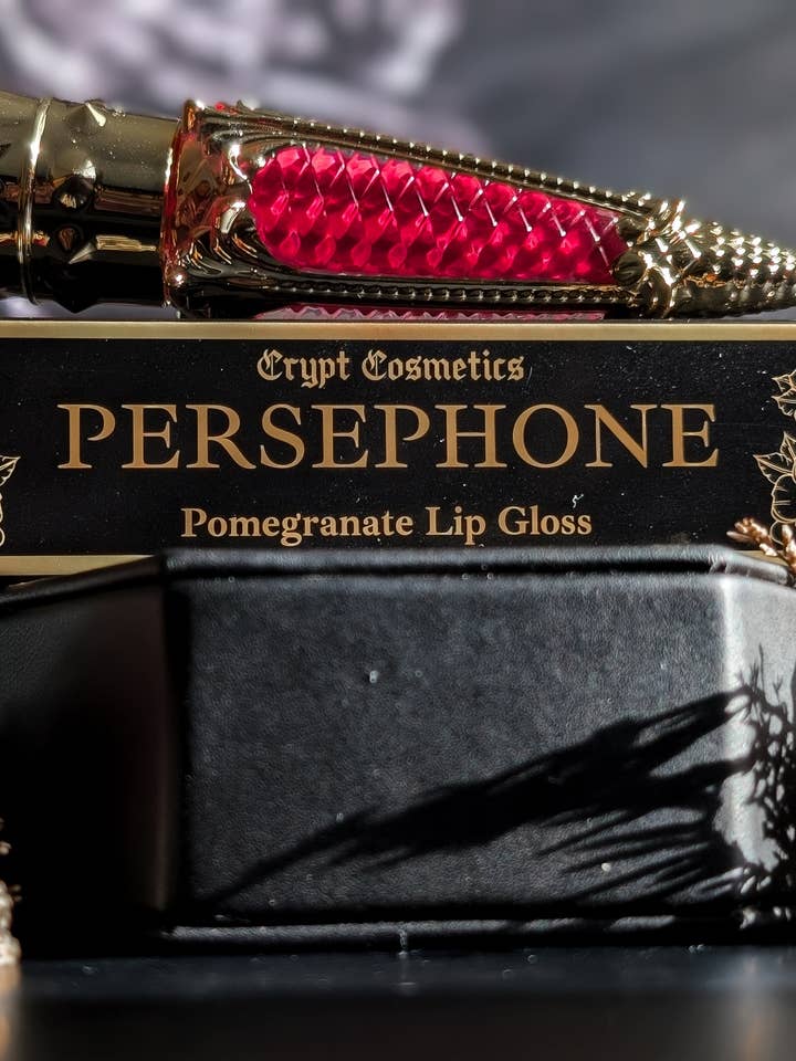 PERSEPHONE - Pomegranate pink lip gloss for wholesale by Crypt Cosmetics