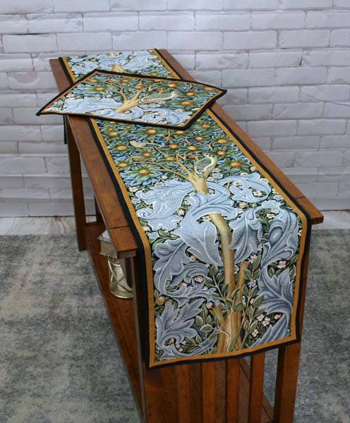 Rennie & Rose - Wholesale Table Runner - William Morris Woodpecker Table Runner1