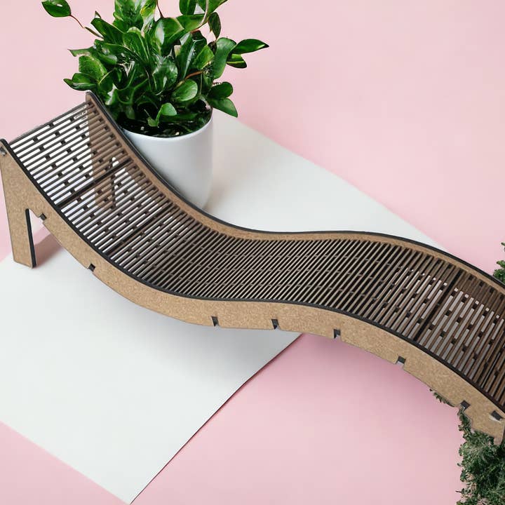 MB Cordas - Wholesale Doll accessory kit – Kids - Mini Pool Bench Patio Chaise Lounge Chair 12” doll Furnitur2