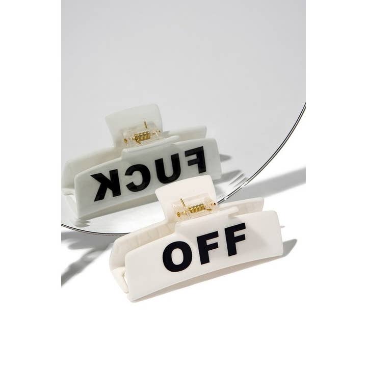 FUCK OFF HAIR CLIP for wholesale by Girly