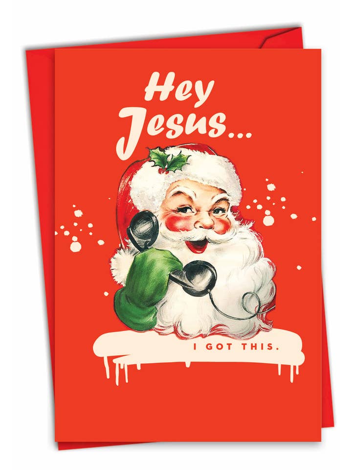 Tarjeta de Navidad - Hey Jesus para venta al por mayor de NobleWorks