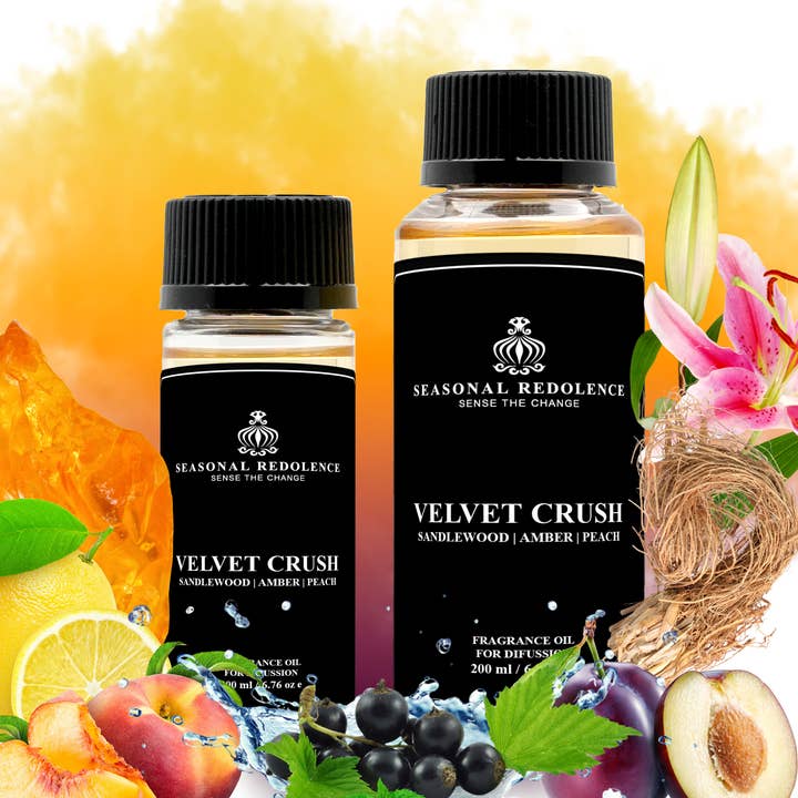 Velvet Crush Luxury Home Oil Diffuser Scent for wholesale by Seasonal Redolence