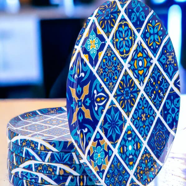 Set of 6 Drink Coaster Sets for wholesale by CRETE TRADING INC