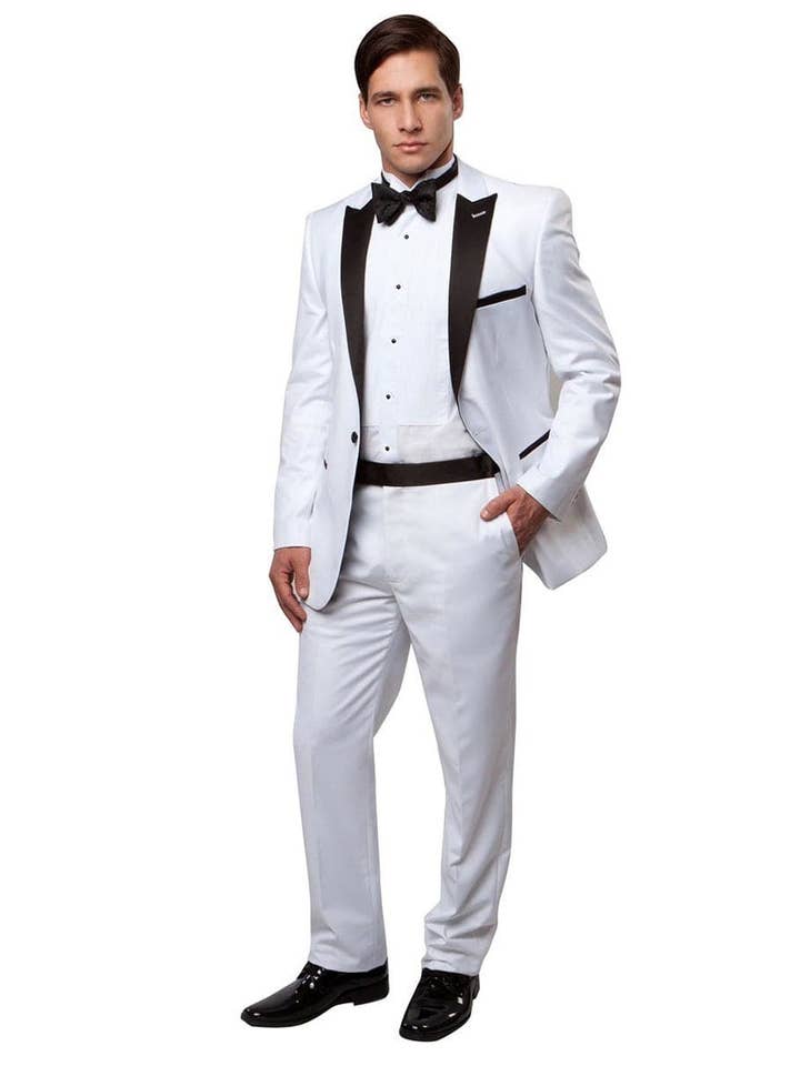 White Prom Suit - White Prom Tuxedo - White Suit for wholesale by Alberto Nardoni