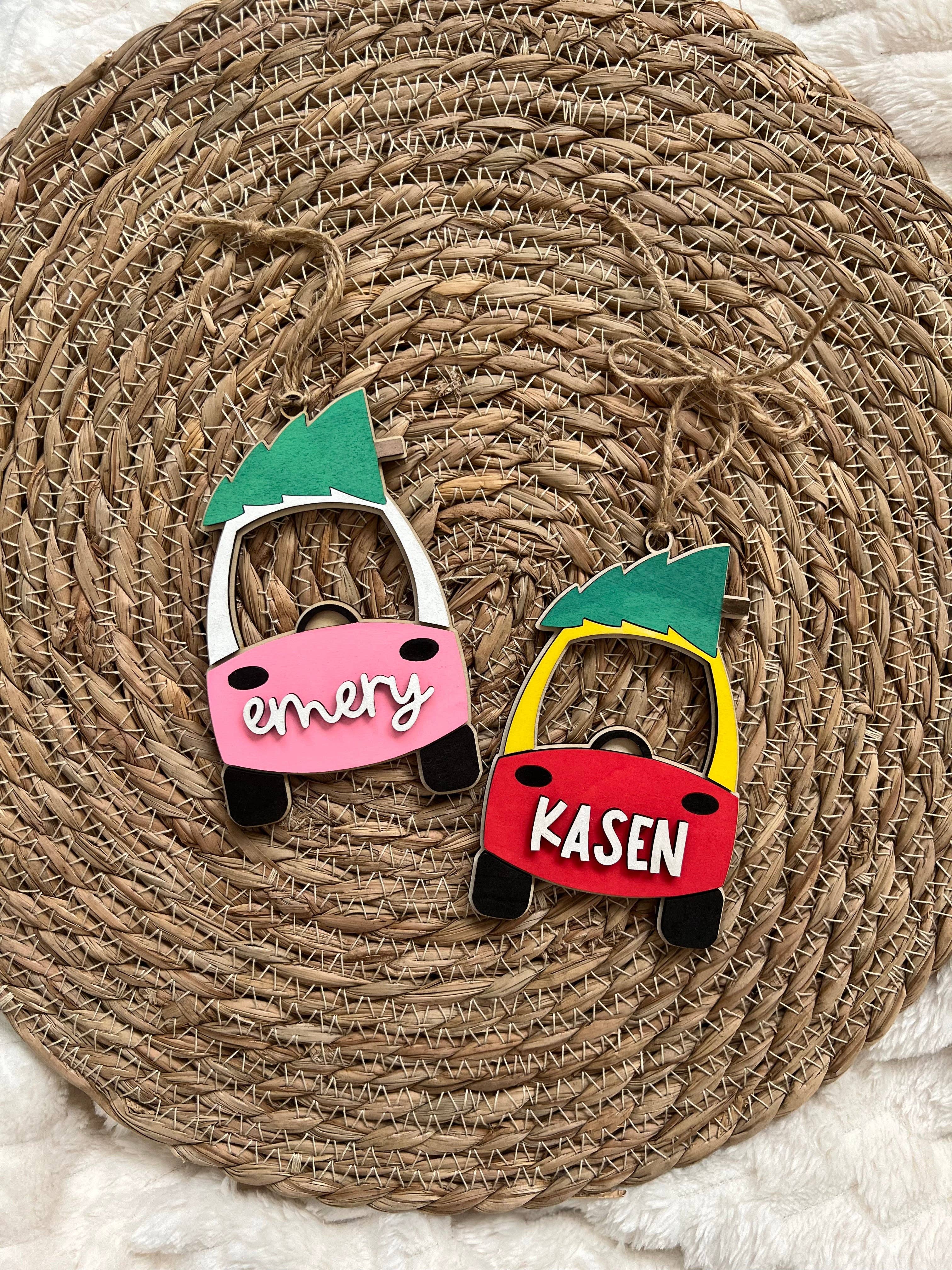 Retro Ranch Creations Wholesale - Wholesale Ornament - Cozy Coupe Personalized Ornament