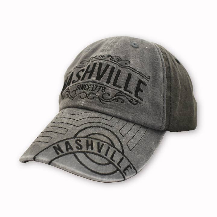 Boné Nashville - Cinza E Preto Desde 1779 por atacado de MID-SOUTH PRODUCTS