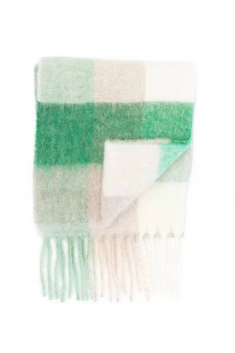 NINEXIS - Wholesale Scarf - Women's - CWASC03407_COLOR PLAID FUZZY WARM SCARF WINTER THICK SHAWL6