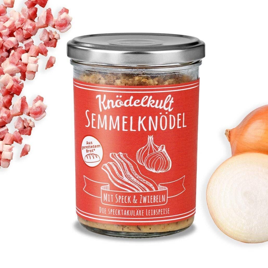Knödelkult - Wholesale Bread Mix - PU 6 bread dumplings with bacon & onions1