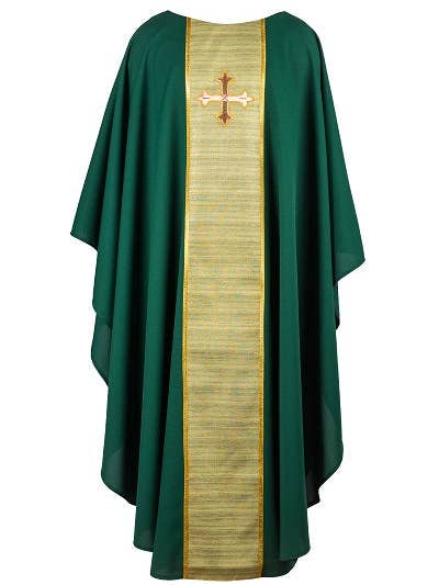 Greek Cross Hand Embd. Chasuble #16100 for wholesale by mds