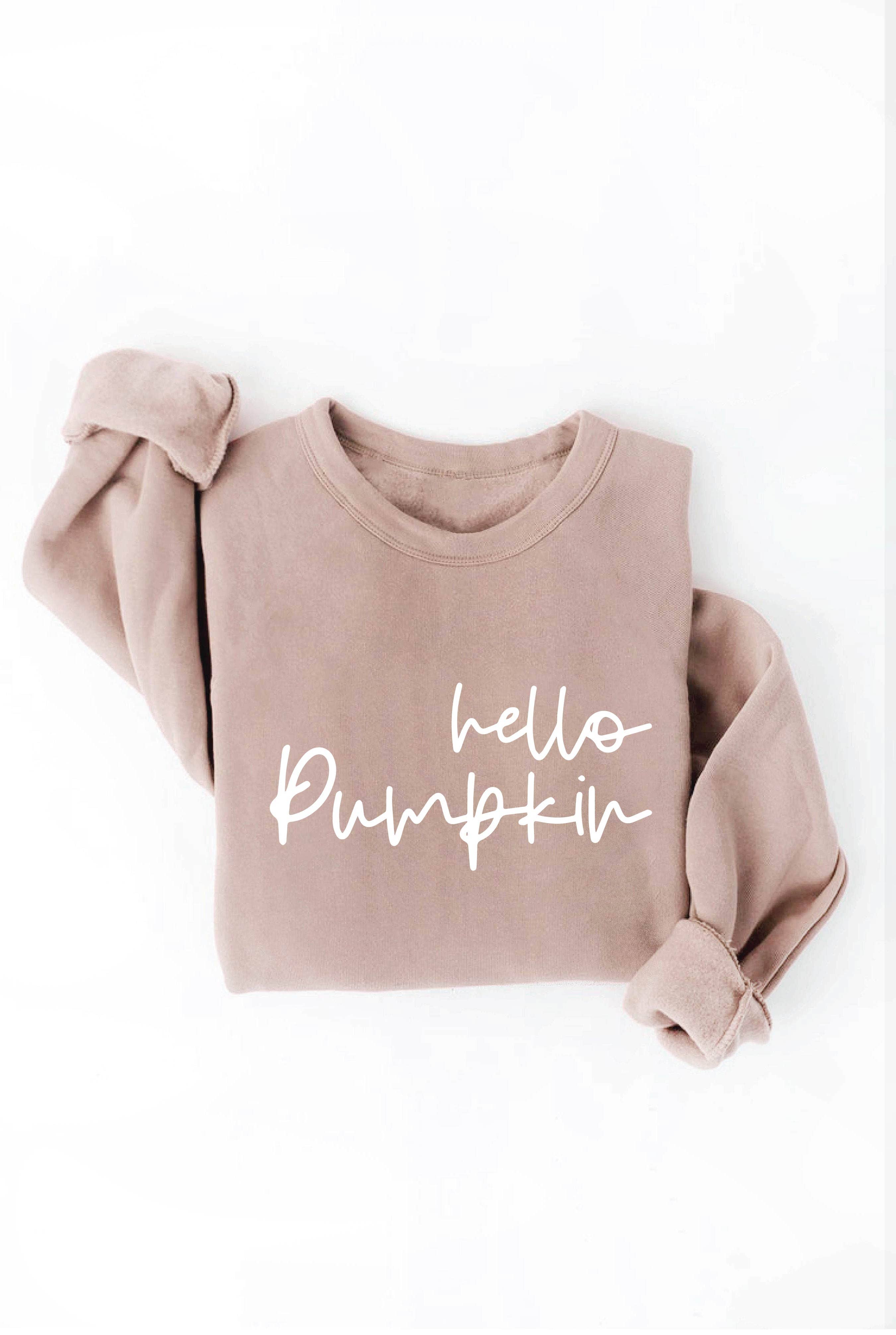 OAT COLLECTIVE - Wholesale Graphic Sweatshirt - Women's - HELLO PUMPKIN Graphic Sweatshirt7