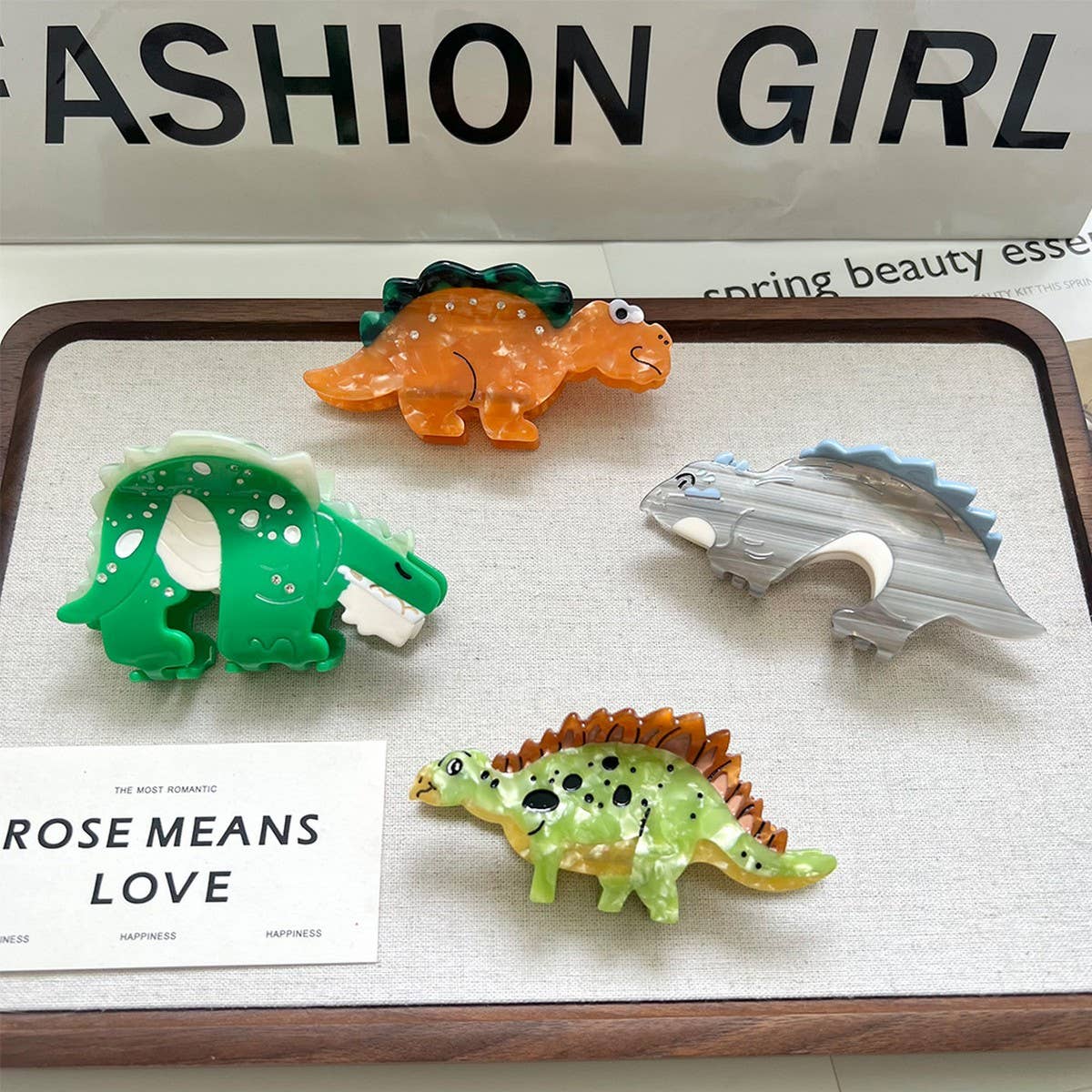 ACCITY - Wholesale Hair Clip - Women's - New Cartoon Dinosaur Hair Clip – Stegosaurus_CWAHA57245