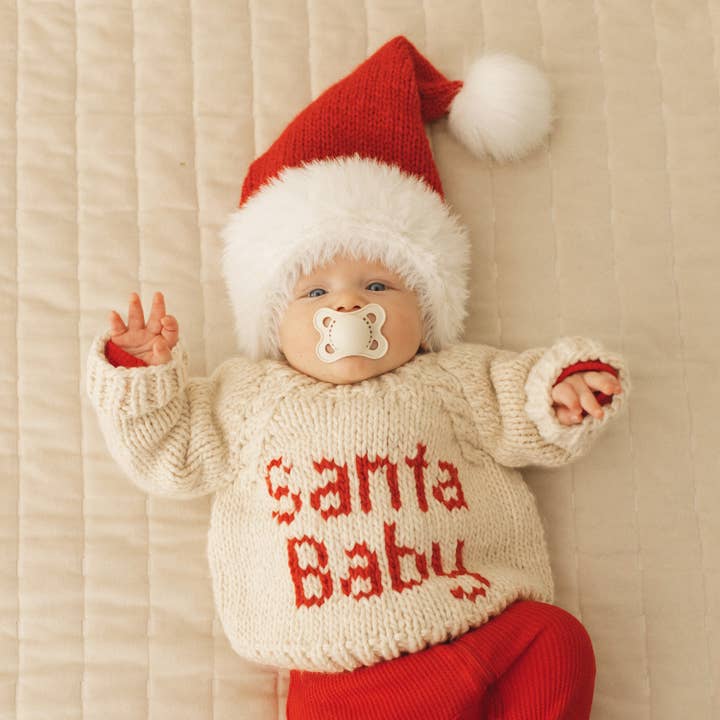 Huggalugs - Wholesale Beanie - Kids - Furry Santa Beanie Hat for Babies and Adults