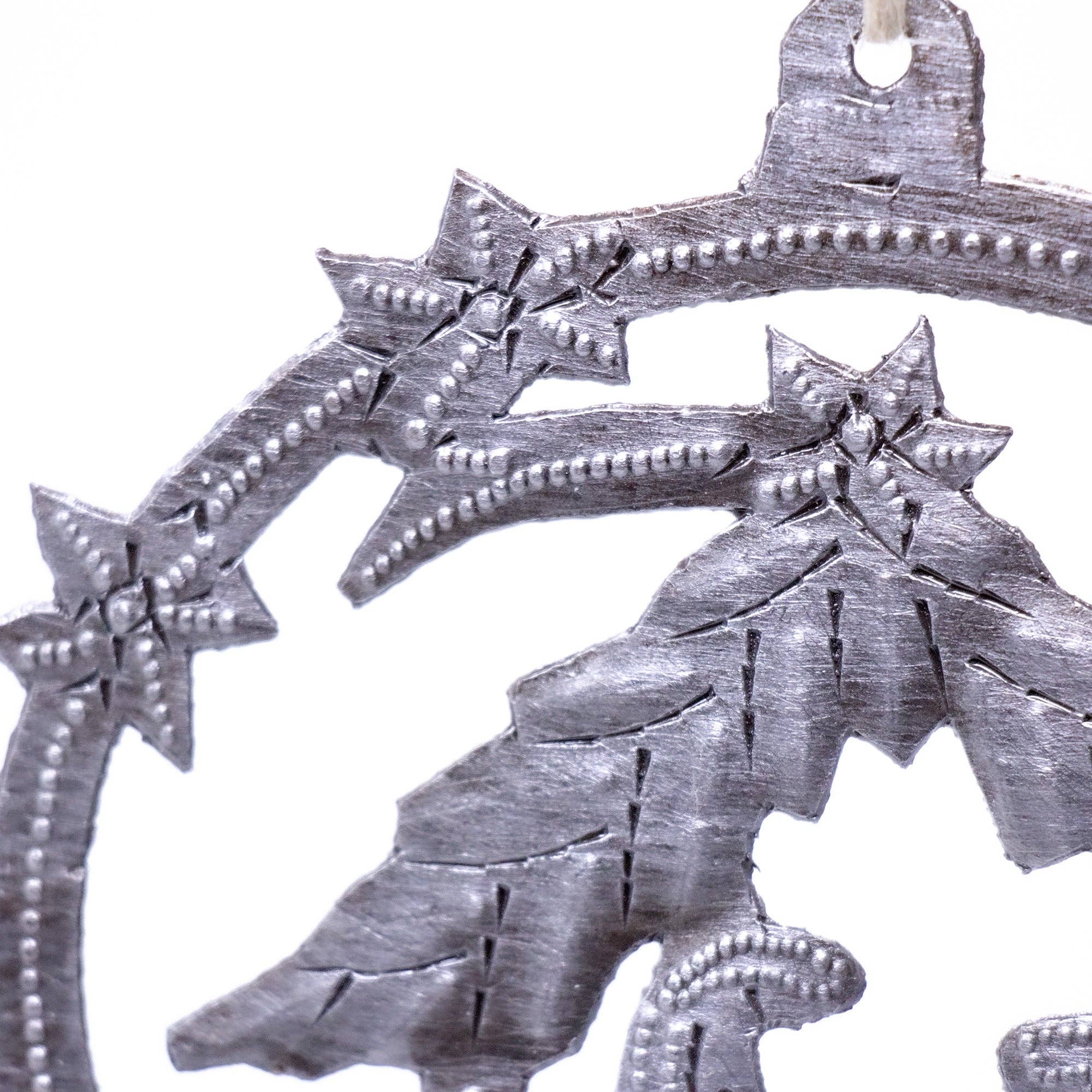 Global Crafts - Wholesale Ornament - Round Ornament with Nativity Scene Steel Drum Ornament2