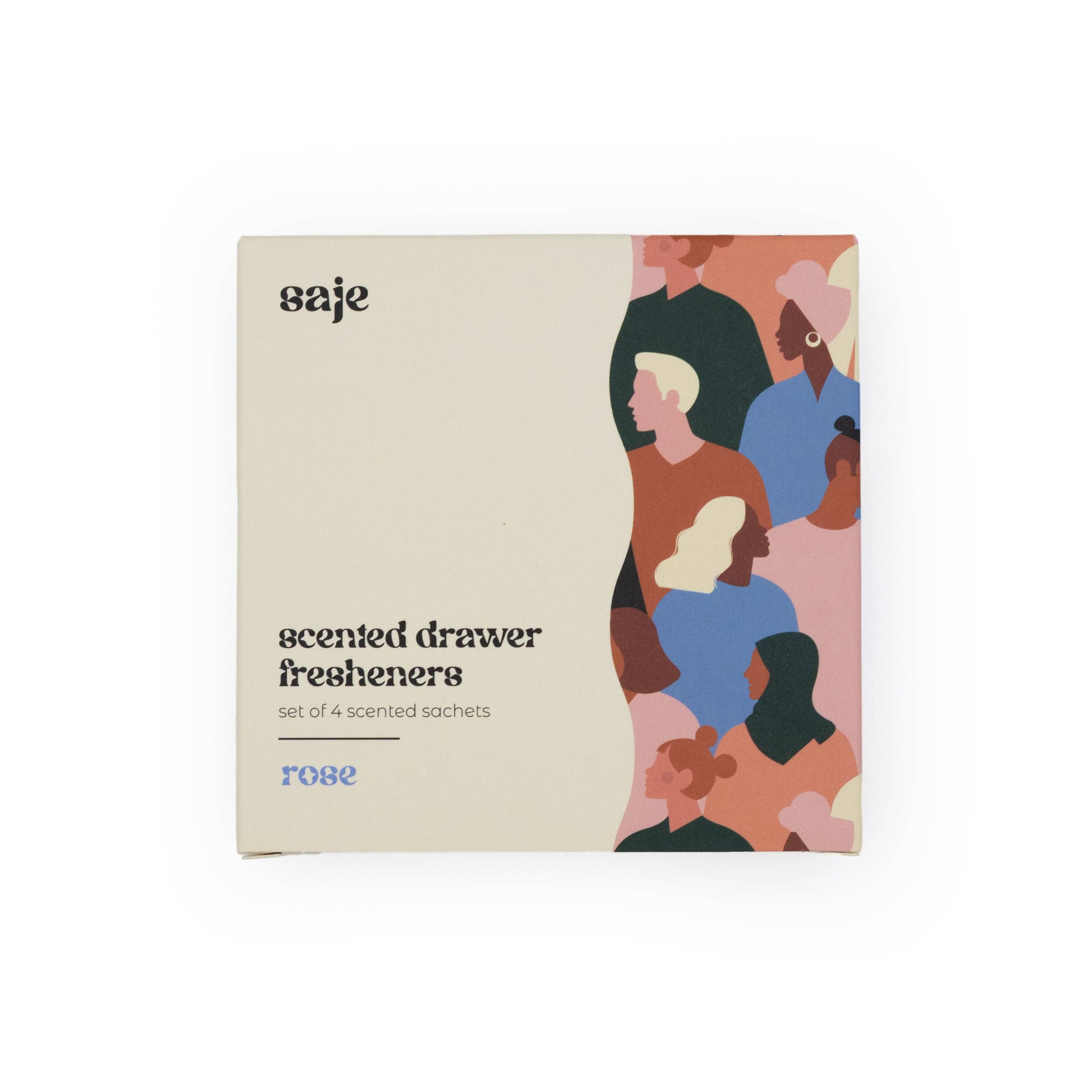 Robert Frederick Ltd - Wholesale Sachet - Saje Scented Sachet - Set of 4 Rose - People Design2