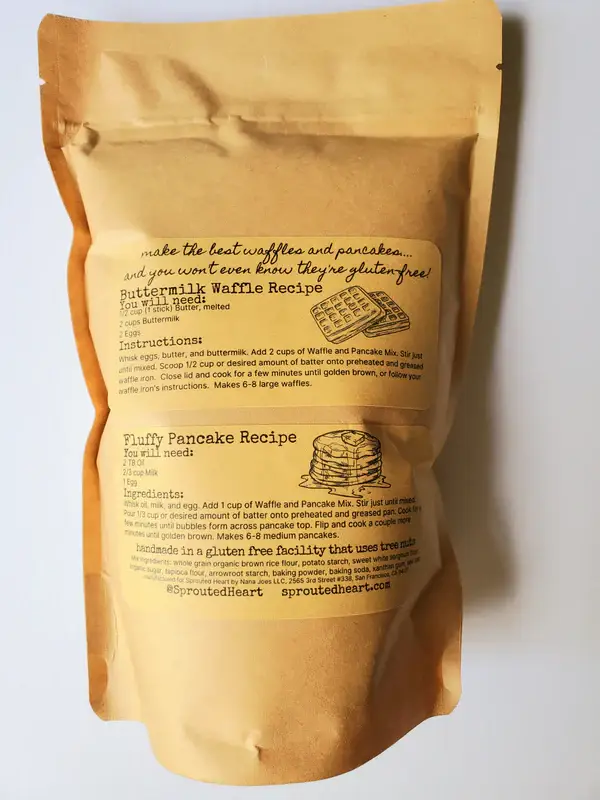 Sprouted Heart - Wholesale Pancake Mix - Gluten Free Pancake & Waffle Mix1