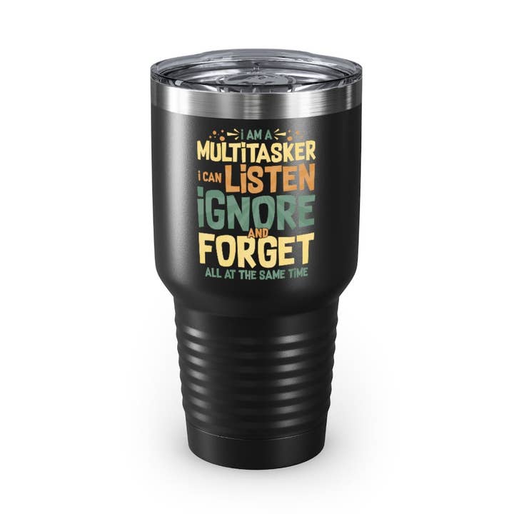 30oz tumlare i rostfritt stål Färger Humoristisk Jag är en multitasker-utvecklare multitaskingarbetare Roliga introverta Sarkasm Ord Citat Sarkastisk för wholesale av Teegarb LLC