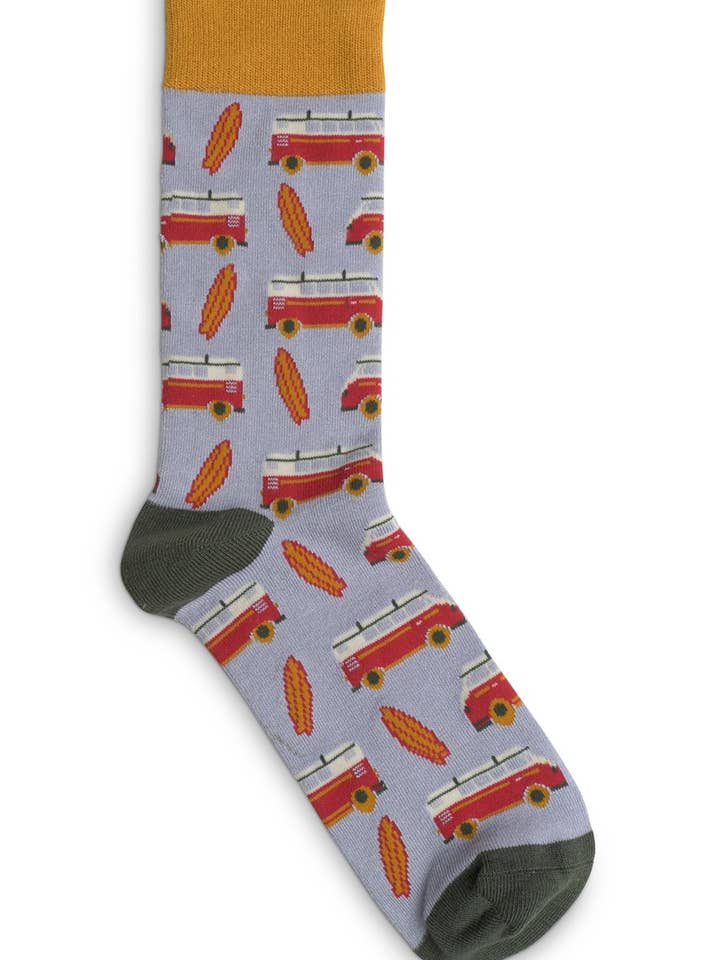 Chaussettes pour hommes - Surf Blue pour la vente par Quintessential